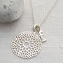 Sterling Silver Chrysanthemum Necklace, thumbnail 8 of 10