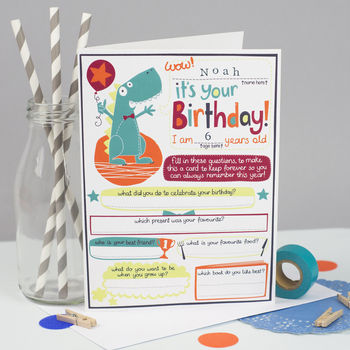 Personalised Birthday Card For Boys, 3 of 5