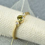 18ct Gold Peridot And Diamond Ring, thumbnail 3 of 4