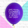 'Crazy Cat Lady' Balloons, thumbnail 3 of 3