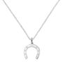 Lucky Silver Or Gold Horseshoe Necklace, thumbnail 7 of 8