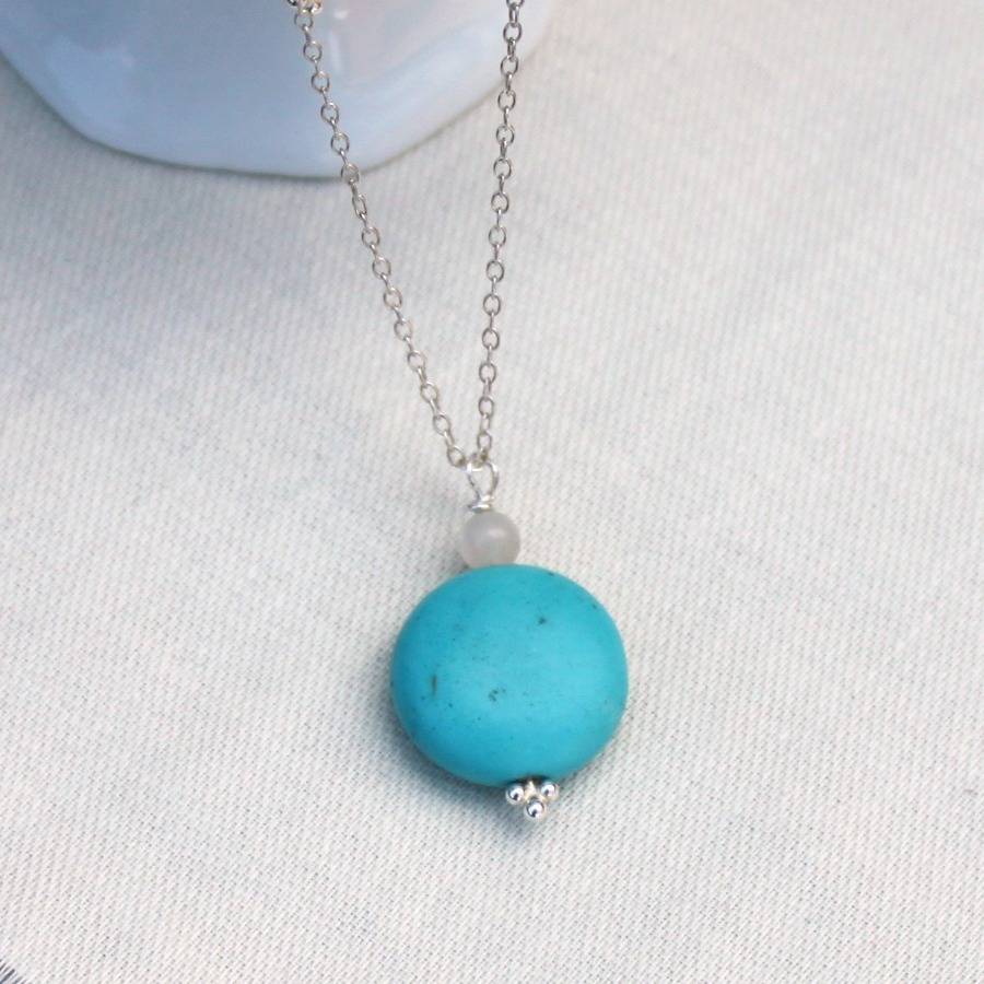 Sterling Silver And Turquoise Pendant By Completely Charmed