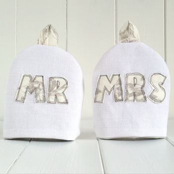 Personalised Mr And Mrs Egg Cosies Gift, 10 of 11