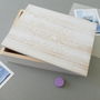 Personalised White Wooden Wedding Keepsake Box, thumbnail 2 of 2