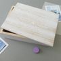 Personalised White Wooden Wedding Keepsake Box, thumbnail 1 of 2