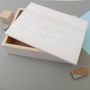 Personalised White Wooden Baptism Keepsake Box, thumbnail 2 of 2