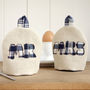 Personalised Mr And Mrs Egg Cup Cosies Gift, thumbnail 3 of 11