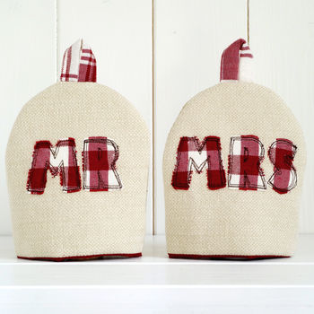 Personalised Mr And Mrs Egg Cosies Gift, 5 of 11