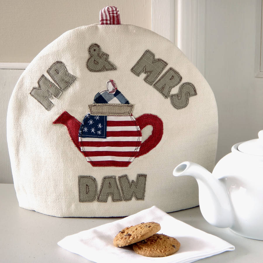 Personalised American Flag Tea Cosy Gift, 1 of 11