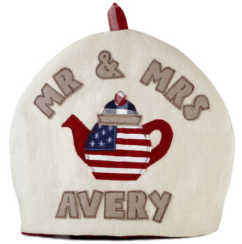 Personalised American Flag Tea Cosy Gift, 7 of 11