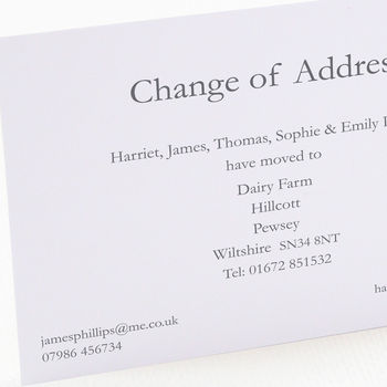 Classic Change Of Address Cards, 7 of 8