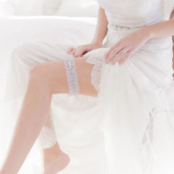 Tulle Wedding Garter In Various Colours, 7 of 12