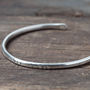 Personalised Roman Numerals Silver Bangle, thumbnail 1 of 3