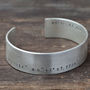 Men's Personalised Wide Sterling Silver Bracelet, thumbnail 2 of 4