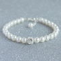 Pearl And Crystal Glitterball Bracelet, thumbnail 6 of 9