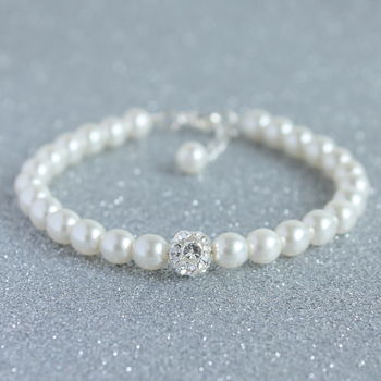 Pearl And Crystal Glitterball Bracelet, 6 of 9