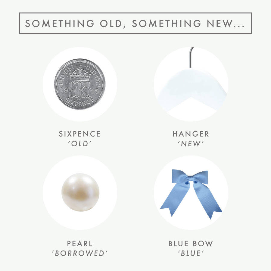 Something Old New Wedding Hanger By Clouds And Something Old New Wedding Hanger