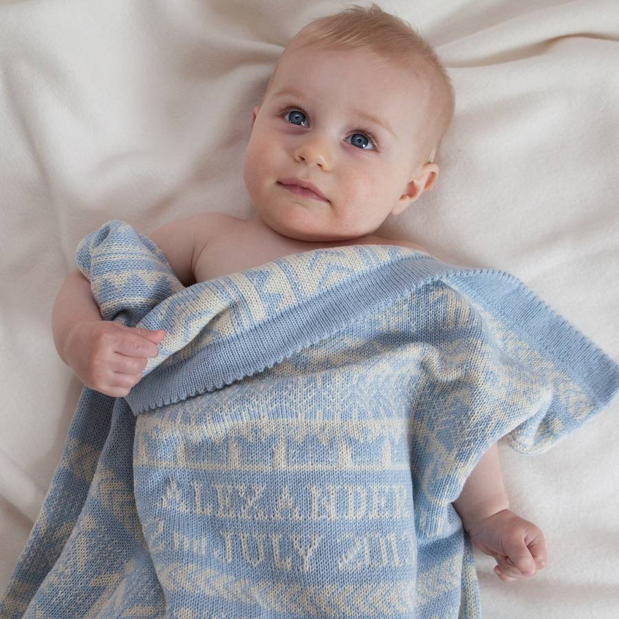 Osborne Personalised Cashmere Baby Blanket, 1 of 7