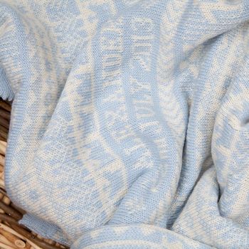 Osborne Personalised Cashmere Baby Blanket, 5 of 7