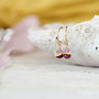 Ruby And Sapphire Earrings, thumbnail 6 of 9