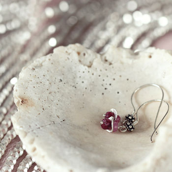 Silver Ruby Earrings, 5 of 10