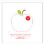 Personalised Thank You Teacher Button Apple, thumbnail 5 of 9