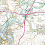 Postcode Centred Map Canvas Ordnance Survey Explorer, thumbnail 3 of 4