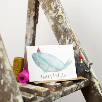Happy Birthday Whale Card, 3 of 3