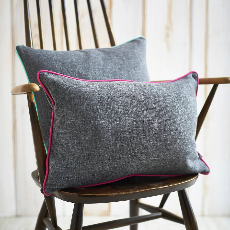 rectangular piped edge cushion by catherine colebrook