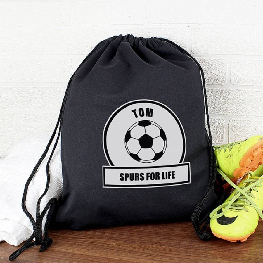 Personalised Black Football/Gym Kit Bag By Sassy Bloom As seen on TV