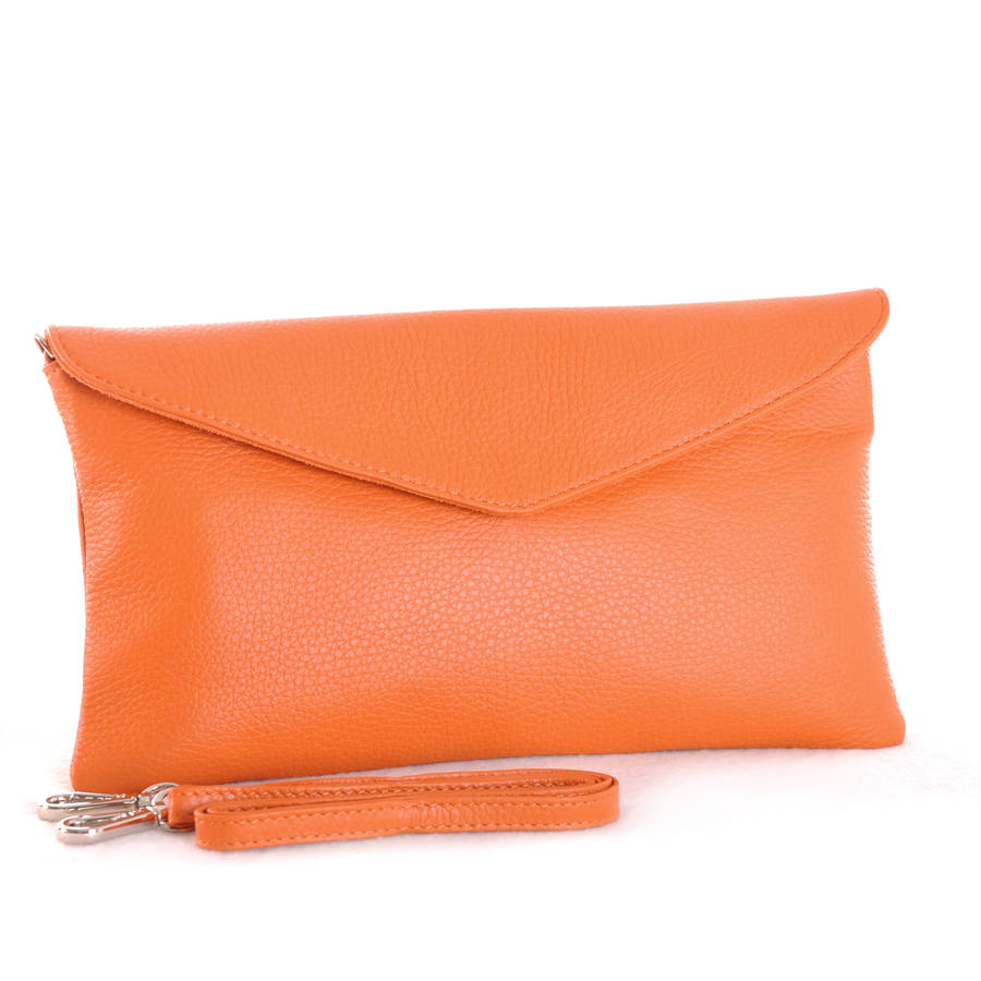 the alessi clutch in orange by vondie & will | notonthehighstreet.com
