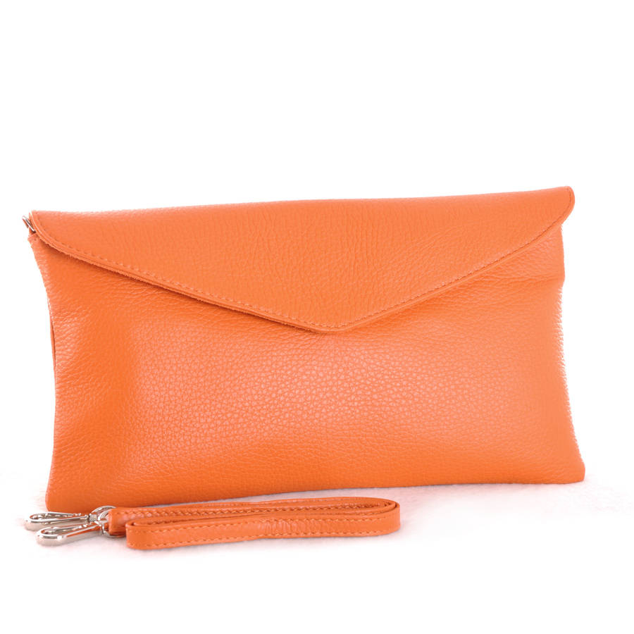 the alessi clutch in orange by vondie & will