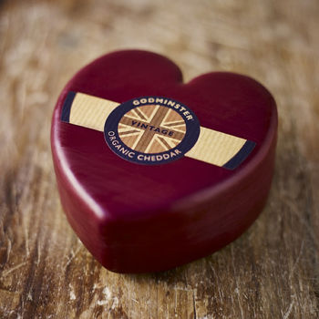 Boxed Heart Shaped Vintage Organic Cheddar, 2 of 3