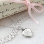 Sterling Silver Sweet Heart Locket Necklace, thumbnail 5 of 9