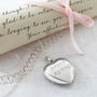 Sterling Silver Vintage Heart Locket Necklace, thumbnail 5 of 11