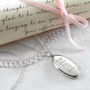 Sterling Silver Oval Locket Necklace, thumbnail 4 of 8