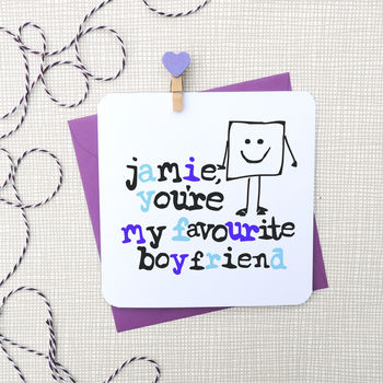 'You're My Favourite Boyfriend' Funny Card, 3 of 3