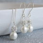 Pearl And Glitterball Necklace And Earring Set, thumbnail 6 of 9
