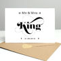 Personalised Wedding Card With Diamantes, thumbnail 6 of 9