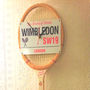 Wimbledon Tennis Racket Wall Clock, thumbnail 7 of 7