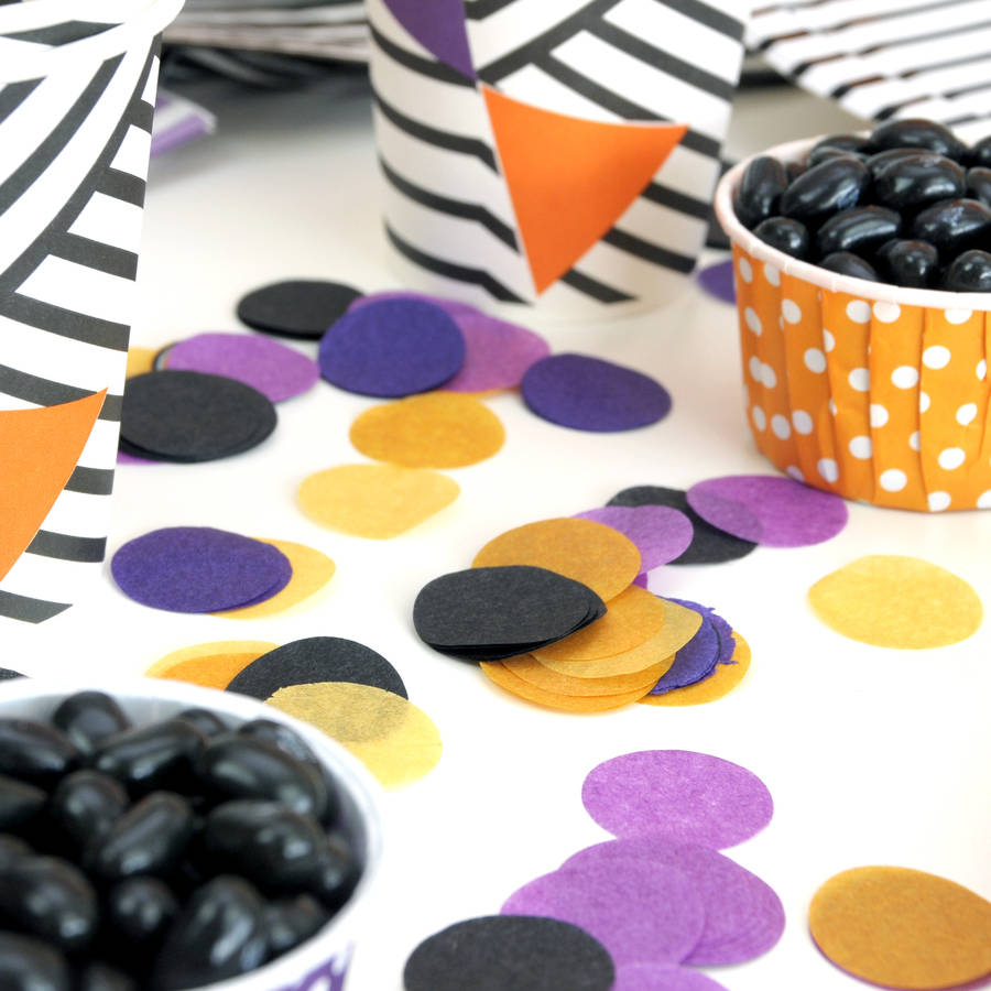 halloween tissue paper confetti by peach blossom