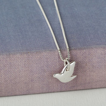 Sterling Silver Dove Pendant, 3 of 7