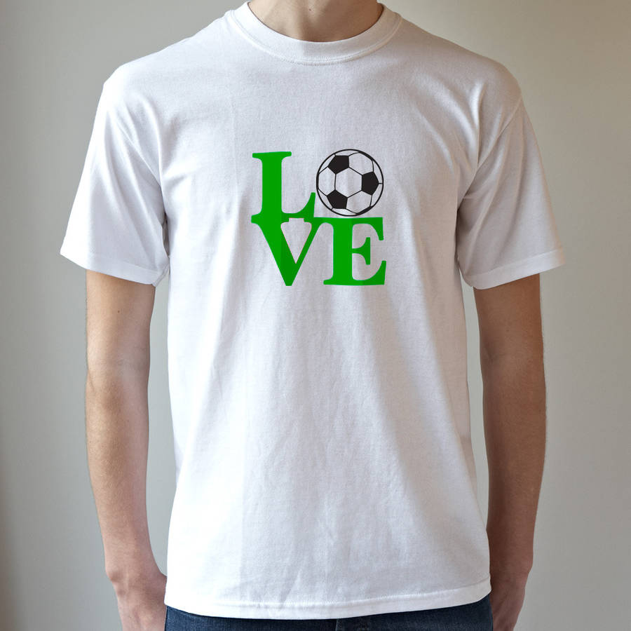 love football t shirt by frozen fire | notonthehighstreet.com