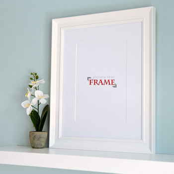 Bespoke White Bevelled Picture Frame, 8 of 9