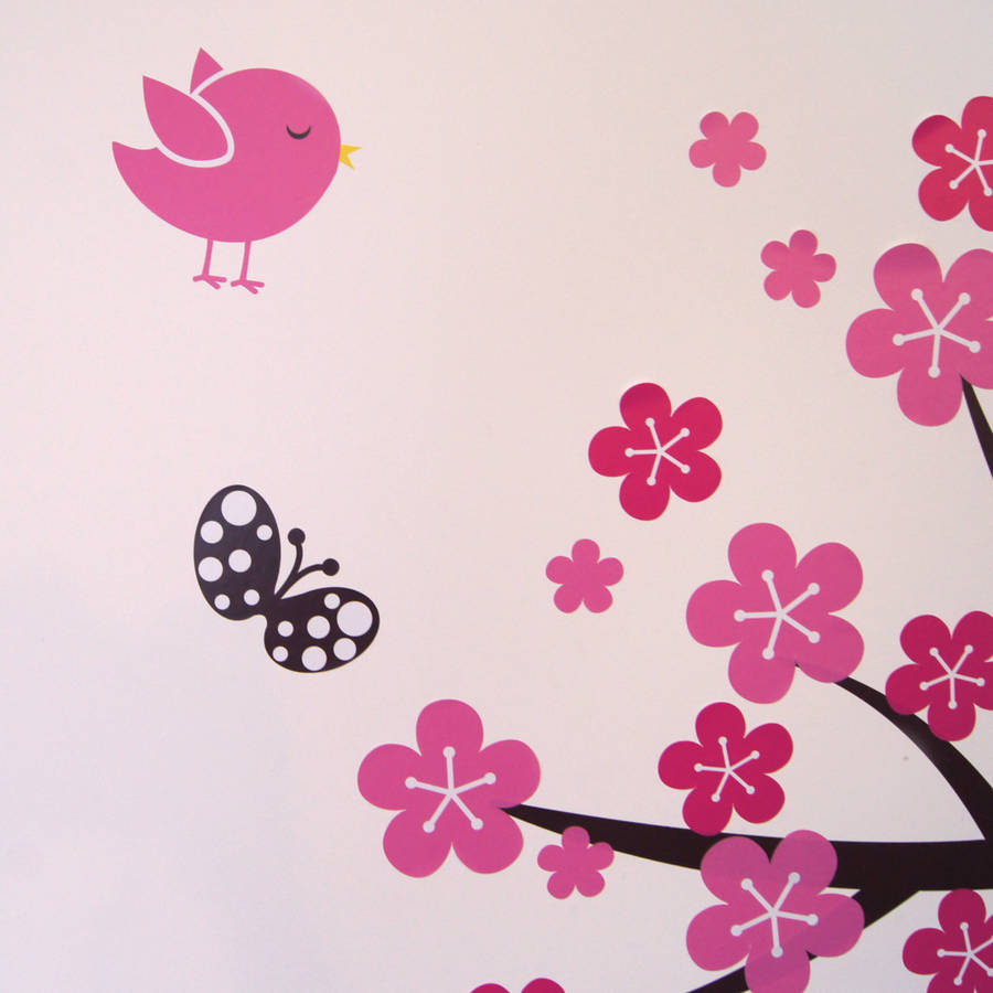 monkey blossom tree wall stickers by parkins interiors ...
