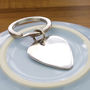 Personalised Hammered Effect Silver Plectrum Keyring, thumbnail 2 of 7