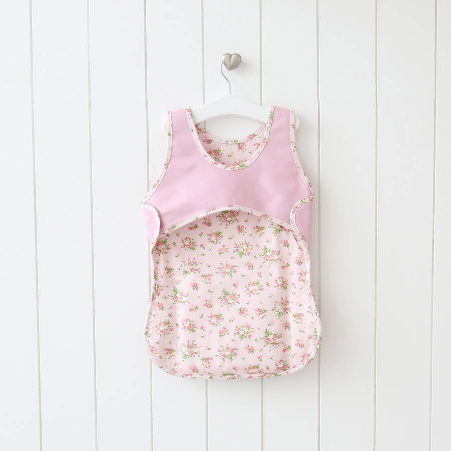 personalised pink painting apron by my 1st years | notonthehighstreet.com