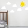 Children's Sun And Clouds Wall Sticker, thumbnail 5 of 8