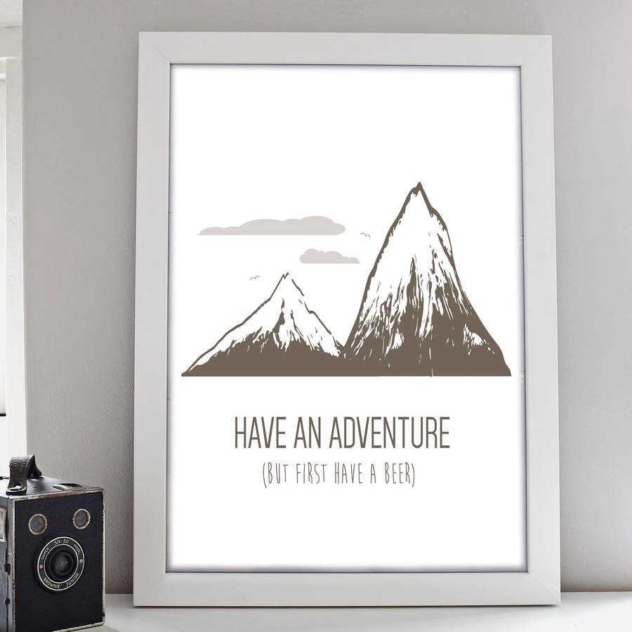 adventure print by little pieces | notonthehighstreet.com