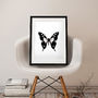 Black And White Butterfly Print, thumbnail 3 of 7
